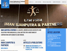 Tablet Screenshot of imansjahputra.com